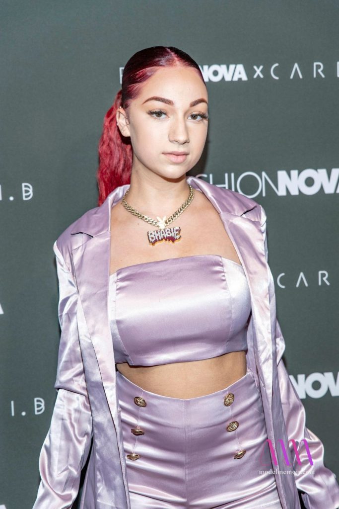 Bhad Bhabie attends Fashion Nova X Cardi B Launch Event.