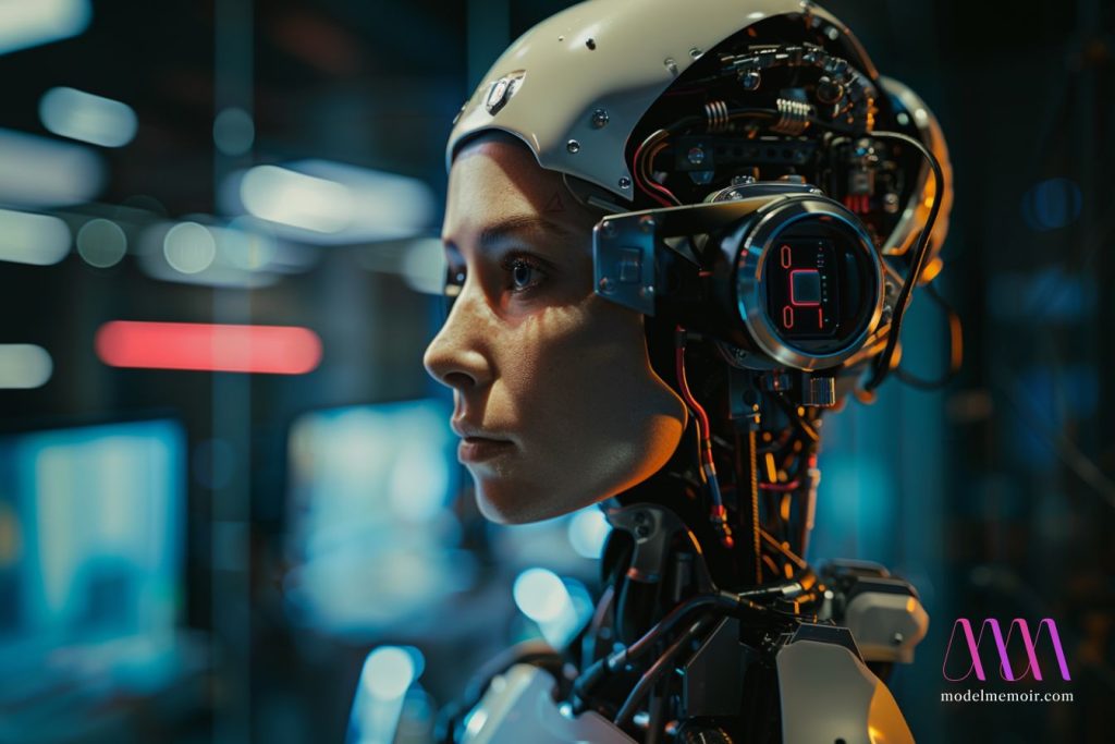 A photo of a life-like female robot.