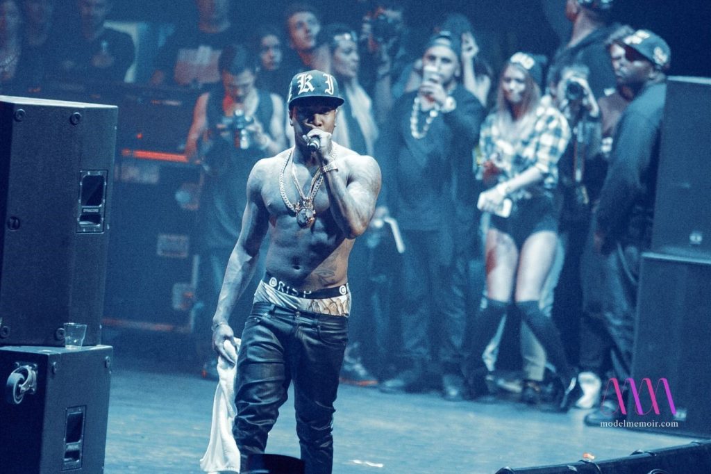 Tyga performing live at Space Moscow nightclub in Moscow, Russia.