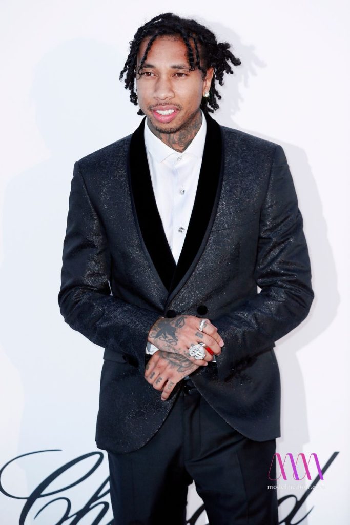 Rapper Tyga arrives at the amfAR Gala Cannes 2018 at Hotel du Cap-Eden-Roc.