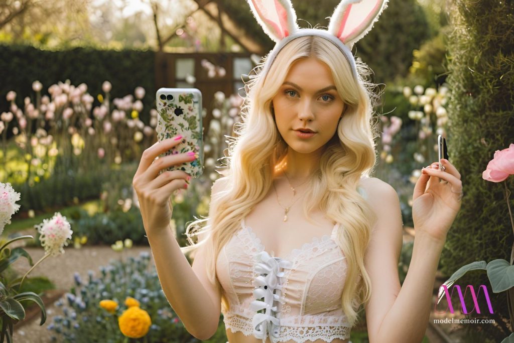 Easter Bunny girl costume ideas for festive and playful photoshoots.