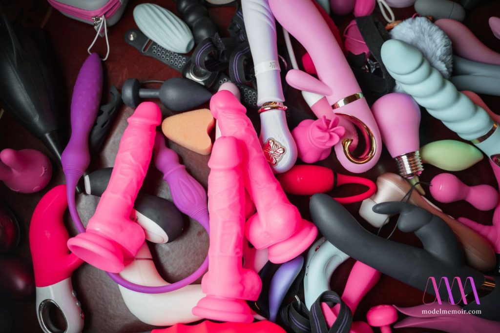 A bunch of sex toys.