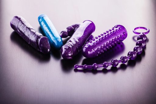 Purple and blue vibrators.